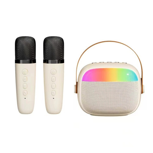 Wireless Bluetooth Karaoke Speaker with Microphone, All-in-One Singing System with Deep Bass and Echo Effect