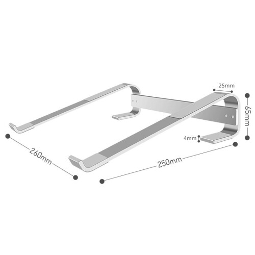 Desktop and Laptop Stand, Ventilated Ergonomic Computer Riser for Home Office Use, Adjustable Angle