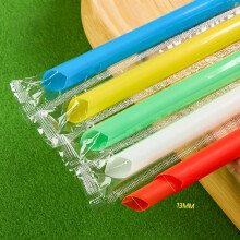 500 kusov jumbo slamky 23 cm jednotlivo balené na smoothie a mliečne koktaily, extra široké a dlhé, rôzne žiarivé farby,