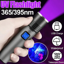 Lampe de Wood portative légère à ultraviolets pour diagnostic cutané et détection des mycoses avec fonction lampe torche