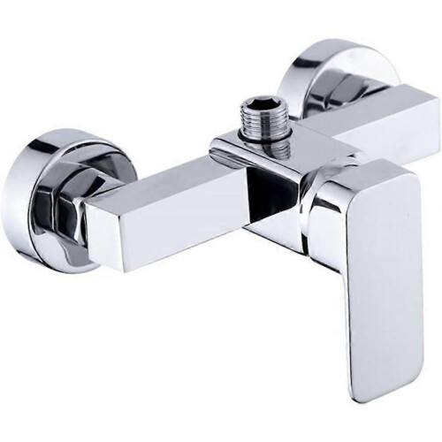 Miscelatore doccia da parete in cromo moderno per acqua calda e fredda, resistente e facile da installare