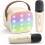 Draagbaar karaoke luidsprekersysteem met draadloze microfoon, bluetooth zangmachine en basreflex boombox 1