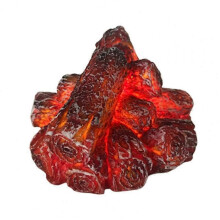 Lámpara nocturna LED reutilizable de llama de carbón simulada, segura y realista para salón