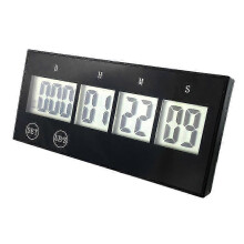 Retirement Countdown Clock, Up to 999 Days, Black Digital Timer for Home, Office, and Desk