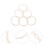 6St Witte DIY Rattan Voor Windgong En Dromenvanger 8