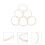 6St Witte DIY Rattan Voor Windgong En Dromenvanger 9