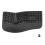 Tastiera ergonomica wireless 2,4G con design diviso e layout curvo per ufficio e casa, nera 1
