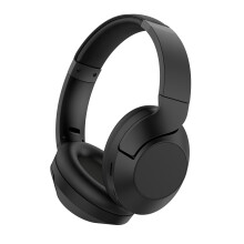 Bluetooth slúchadlá s hlbokými basmi, čierno červený herný štýl, 600 mAh batéria, Bluetooth 5.4 s integrovaným mikrofóno