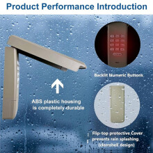 Universal Garage Door Opener Keypad, Wireless Keyless Entry for Multiple Brands
