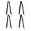 4St Stevige Fastening Belt Elastische Bagage Riem Zwart 7
