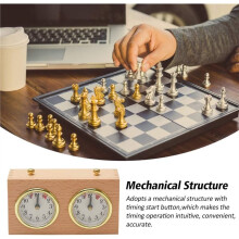 Chess Clock Game Timer - International Analogue I-GO Count Count Down Timer, No Battery Needed