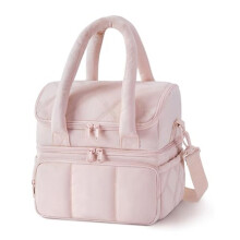 Insulated Lunch Bag for Women, Double Deck, Leakproof, Large Capacity Lunch Box for Work, Travel, Picnic