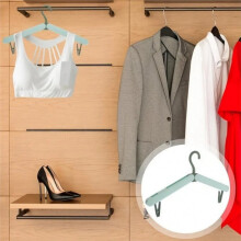 Portable Folding Travel Clothes Hangers, Light Multi-Functional Compact Hangers for Suitcase, Closet Organization