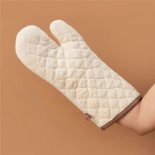 Thickened Heat-Insulated Oven Mitts (Heat-Resistant to 200C) - Suitable for Home Kitchens and Microwave Baking