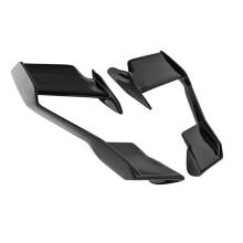 Motorrad Aerodynamisches Seitenflügel-Set Feste Tragfläche Spoiler Dynamisches Querruder Luftabweiser für F900R 21-24 Schwarz