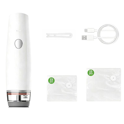 Scelleuse Sous Vide Compacte pour Aliments, Machine à Sceller Sous Vide Rechargeable pour Sous Vide et Préparation de Repas
