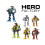 Factory Sixpack Hero Assembling Robot Model Toy Diy Creative Set Brick Building 3