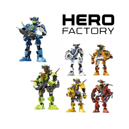 Factory Sixpack Hero Assembling Robot Model Toy Diy Creative Set Brick Building 2