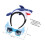 2St Bril En Haarband Set Plastic En Stof 2