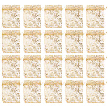 100St Gouden Organza Zakjes Voor Bruiloft Geschenken En Snoep