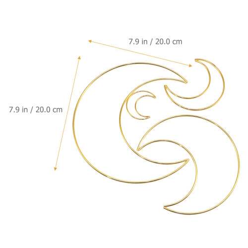 8St DIY Krans Ring Gouden Ijzeren Voor Droomvanger 1