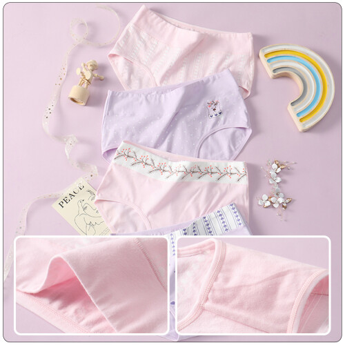 4St Comfortabele Katoenen Slips Met Elastische Tailleband 2