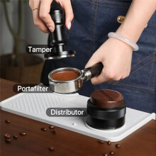 Caffe Tamper Mat Station Stand, Portafilter Hållare Support Base Rack för 51MM 54MM 58MM Espressotillbehör