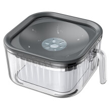 2.5L Dog Water Bowl No Spill, 86oz Spill Proof Dog Bowl for Slow Drinking, Anti No Mess Transparent Pet Feeder