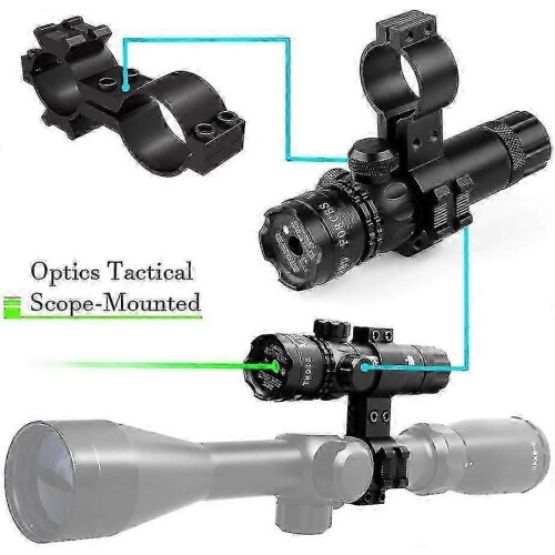 Tactical Green Laser Sight Pointer with Adjustable Mount for Outdoor Shooting and Precise Aiming 1