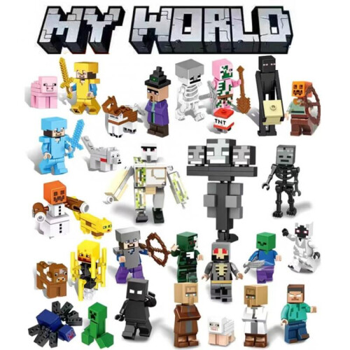 29PCS My World Series  Custom Minecraft Figures Compatible with Bricks UK Priority Delivery 1
