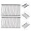 5000St Kledingtag Fasteners PP Zwart Voor Labels 7