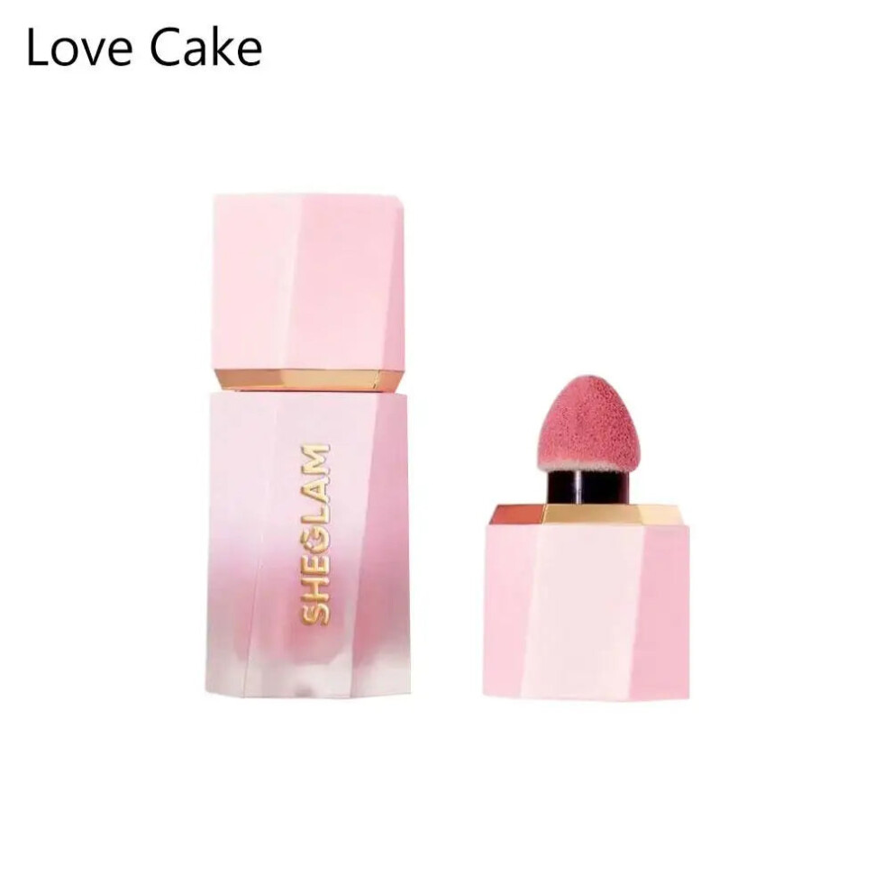 My Store (Love Cake) Sheglam Liquid Lip Tint Blush Lip Cheek Eye 2In1 Hydrating Lightweight Highly Saturated Longlasting Makeup For Velvet Finish