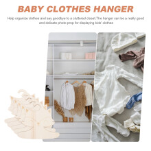 5St Khaki Baby Hangers Hout Geschikt Voor Kleding En Fotoshoot