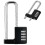 Combination Padlock Outdoor, Waterproof Heavy Duty Code Lock, Multifunctional Adjustable Long Shackle Padlock 2
