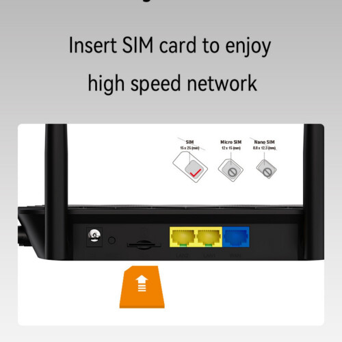 Δρομολογητής WiFi με κάρτα SIM 4G με κεραία υψηλής απολαβής CPE για γραφείο και σπίτι 2