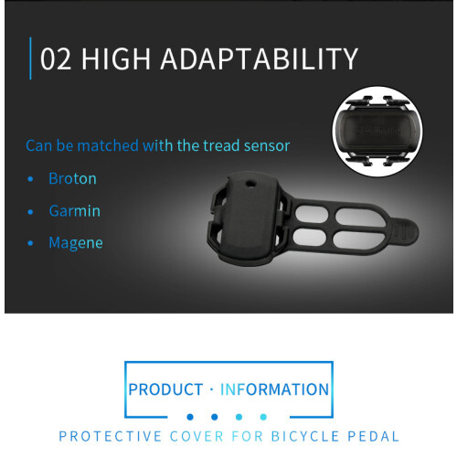 Capa Protetora de Silicone para Sensor de Cadência e Velocidade de Computador de Bicicleta, Resistente e Durável 2