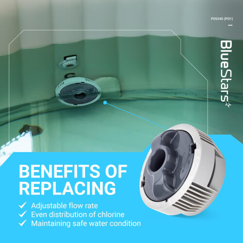Distributeur de chlore de remplacement pour système de piscine spa, compatible avec jacuzzi gonflable, pour entretien de l’ea 1