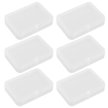 6St Rechthoekige Transparante Plastic Boxen Voor Pokerkaarten