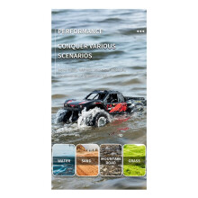 2.4G 4WD Amphibious RC Car Off Road Waterproof Remote Control Cars Q156 Climbing Vehicle Drift Truck A
