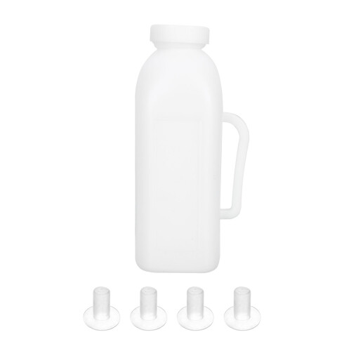 1Set Jongvee Voedingsfles Met , Wit, Voor En