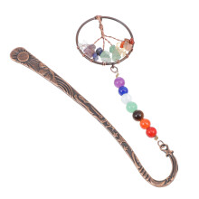 1St Delicate Kristallen Chakra Boeklegger Gouden Levensboom Cadeau