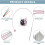 4.5 Inch Lace Interchangeable Circular Knitting Needle Set, Sizes US 1, 1.5, 2, 2.5, 4, 5, 6, 7 Interchangeable 4