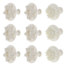 9St DIY Koekvormen Set Voor Met Sneeuwvlok Motief