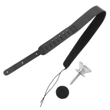 1St Creatieve Gitaarband Zwart, Punk Stijl En Ademend Materiaal