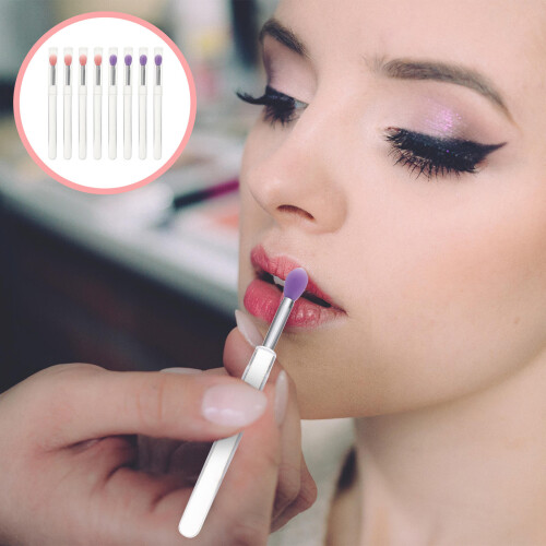 8St Make-Up Brushes Set Silicone Lip En Oogschaduw Onderweg