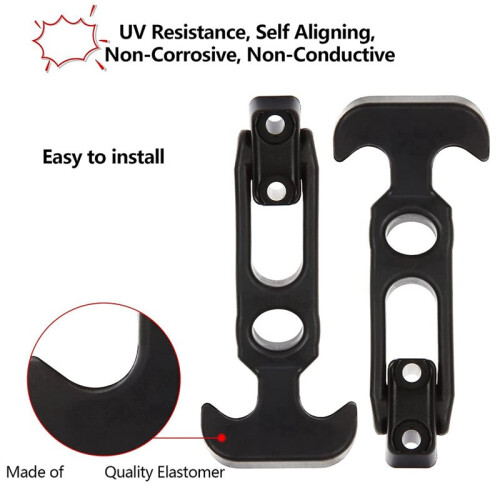 T-Shaped Elastic Damping Lock Flexible Handle Draw Hasp Draw for Tool Box Cooler or Machine Hood 1