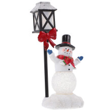 1St Luminous Resin Xmas Sneeuwman Sfeerverlichting