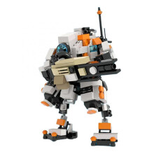 450 Piece Mecha Building Block Kit Titan Action Figure with Interactive Shooting Function and Poseable Design for Display and Play