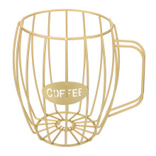 1St Gouden Ijzeren Snelle Opbergbak Voor Koffie Capsules