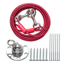 1Set Robuuste Rvs Hondenpaal Met En Bevestiging